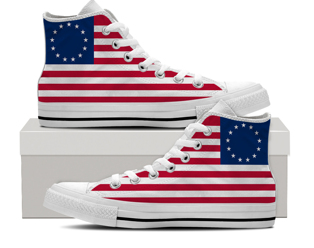 betsy ross flag nike shoes